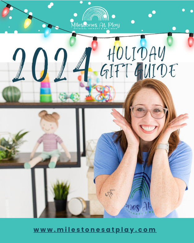 Pediatric physical therapy, gift guide, gross motor skills, Dallas 